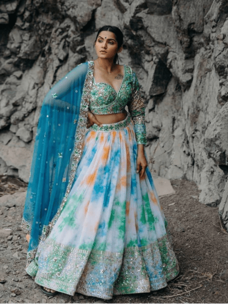 Simple Pleated Lehenga